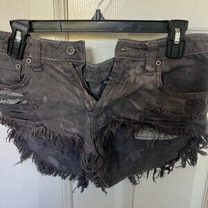 Carmar Black Denim Shorts